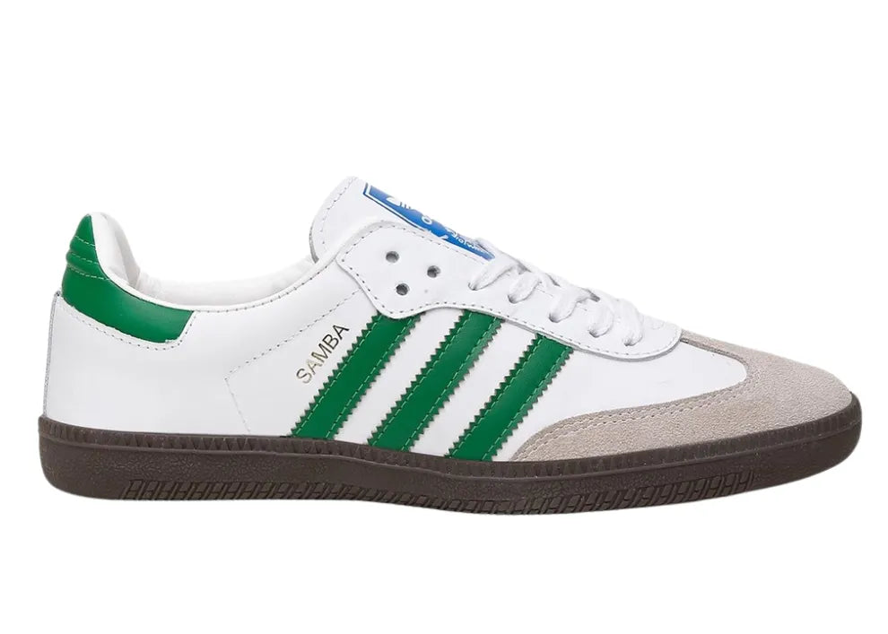 Adidas Samba White/Green.