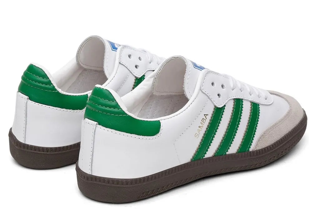 Adidas Samba White/Green.