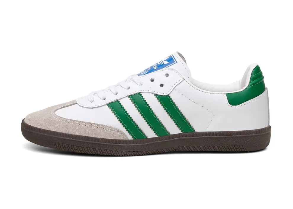 Adidas Samba White/Green.