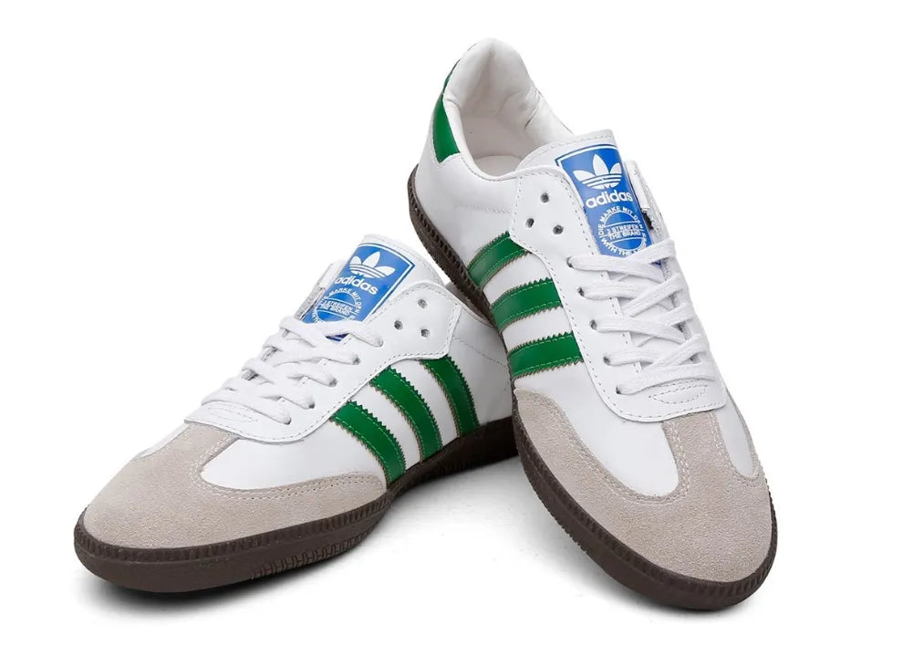 Adidas Samba White/Green.
