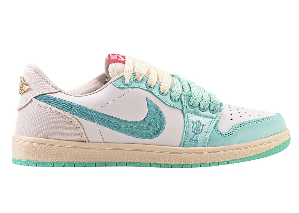 Nike Air Jordan 1 Retro Low OG Trophy Room Away White/Water Green.