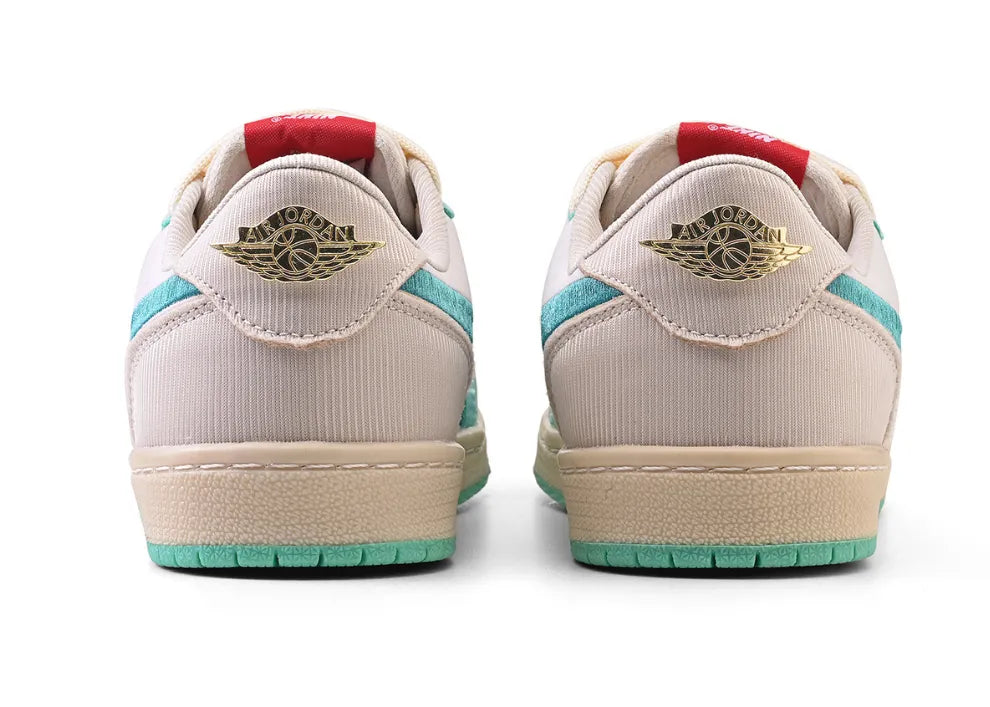 Nike Air Jordan 1 Retro Low OG Trophy Room Away White/Water Green.