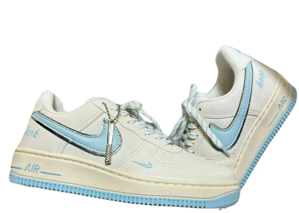 Nike Air force fresh Off white/Acqua