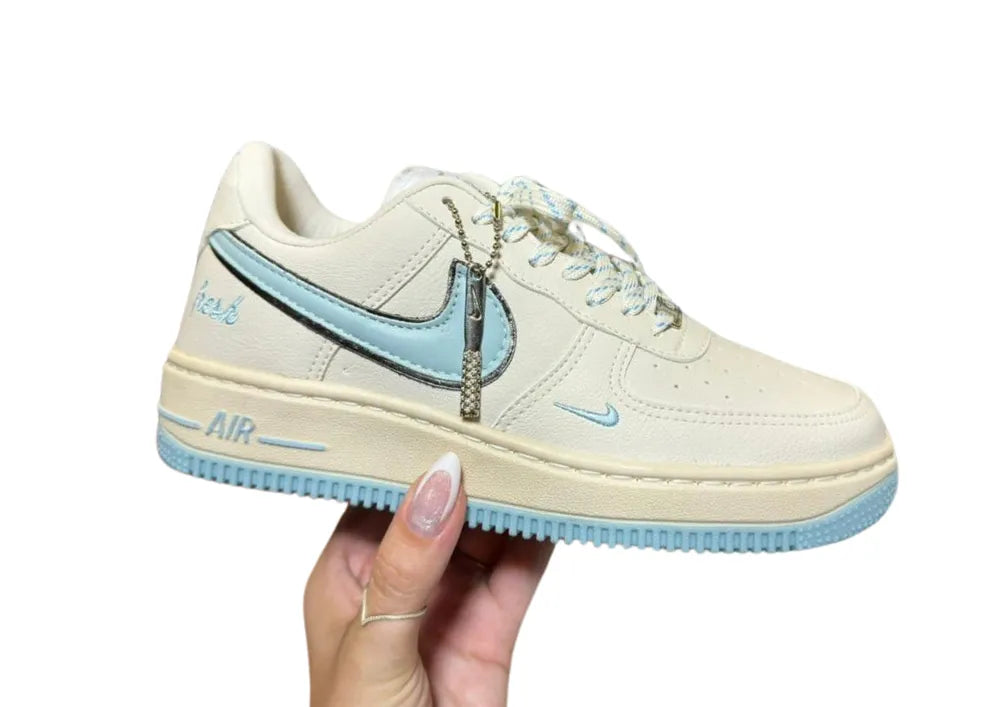 Nike Air force fresh Off white/Acqua