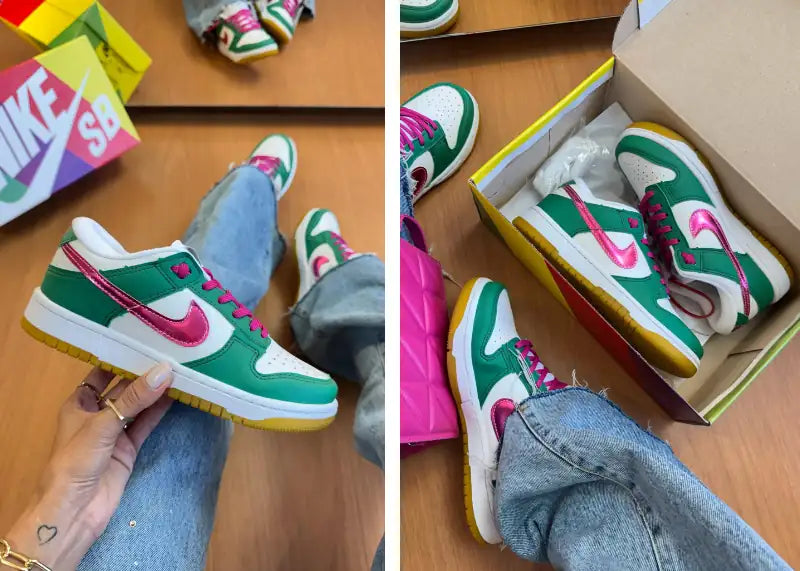 Nike Dunk Low Verde Pink