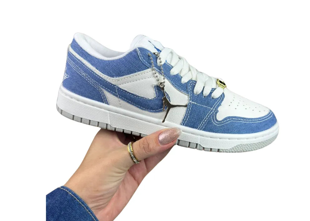 Nike Jordan Low White/Jeans