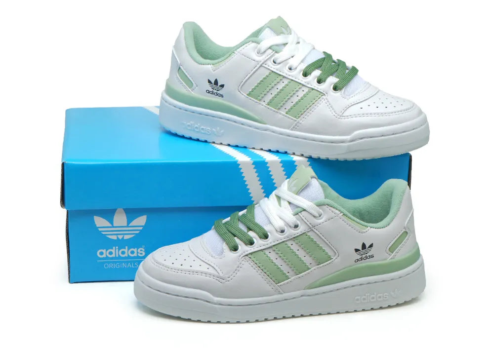 Adidas Forum Low White/Light Green.